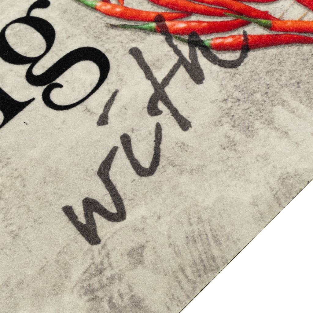 Tapete de cozinha lavável 60x180 cm veludo padrão peper cooking - Image 3