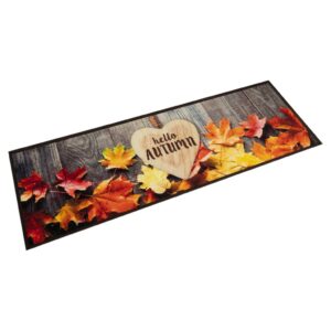 Tapete de cozinha lavável 45x150 cm veludo padrão autumn