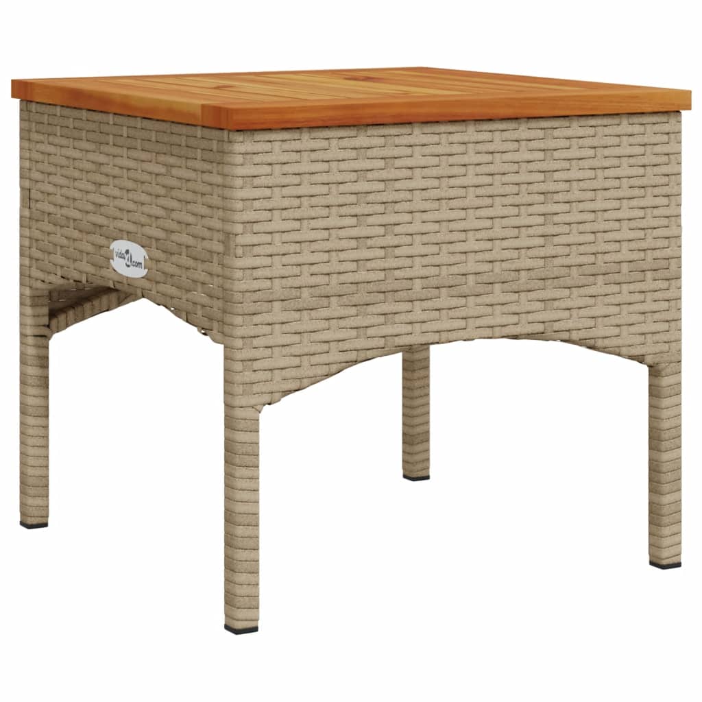 3 pcs conjunto de sofás p/ jardim com almofadões vime PE bege - Image 6