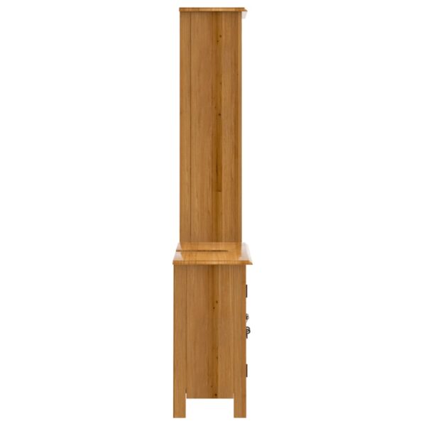 2 pcs conjunto móveis p/ casa de banho madeira de pinho maciça - Image 5