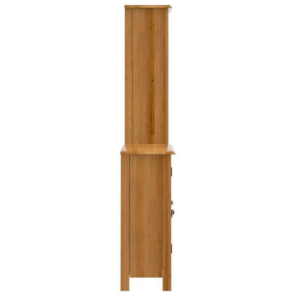 2 pcs conjunto móveis p/ casa de banho madeira de pinho maciça - Image 5