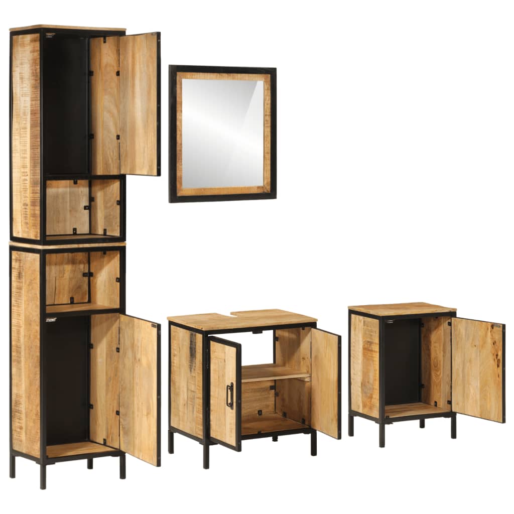 4 pcs conj. móveis p/ casa de banho ferro e mangueira maciça - Image 2