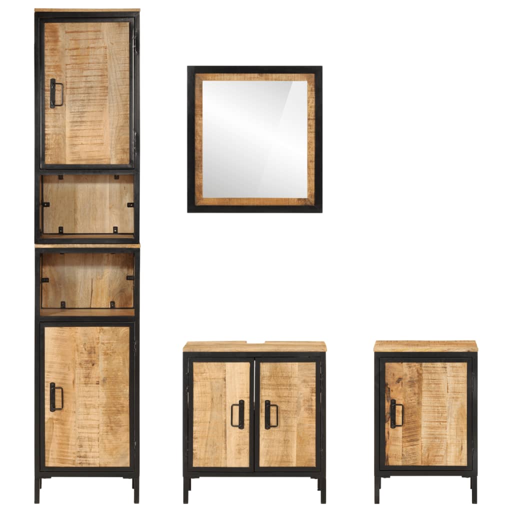 4 pcs conj. móveis p/ casa de banho ferro e mangueira maciça - Image 3