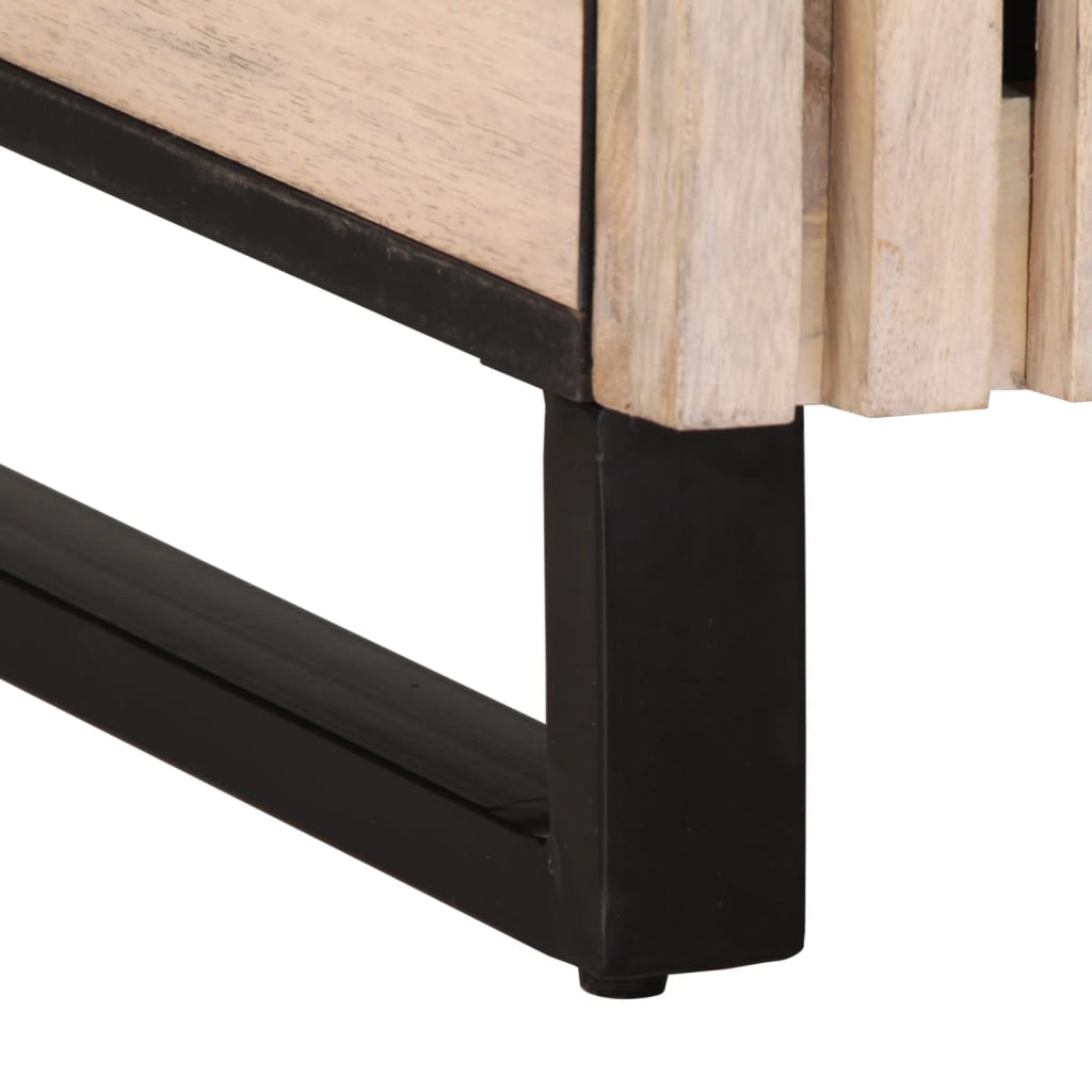 2 pcs conj. móveis p/ casa de banho madeira mangueira maciça - Image 9