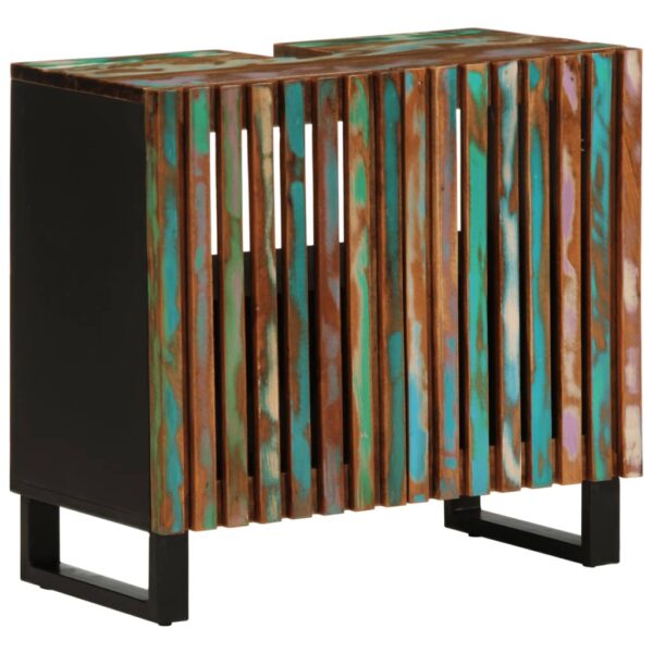 4 pcs conjunto de móveis p/ casa de banho acácia maciça - Image 6