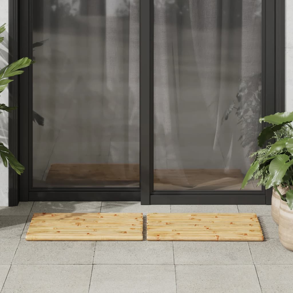 Tapetes de casa de banho 2 pcs 50x35 cm bambu - Image 3