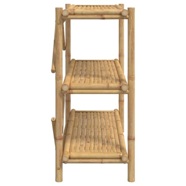 Estante com 3 prateleiras 100x40x90 cm bambu - Image 4