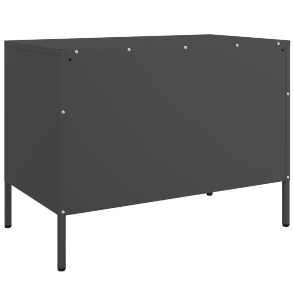Móvel de TV 68x39x50,5 cm aço preto - Image 7