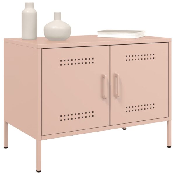 Móvel de TV 68x39x50,5 cm aço rosa - Image 3
