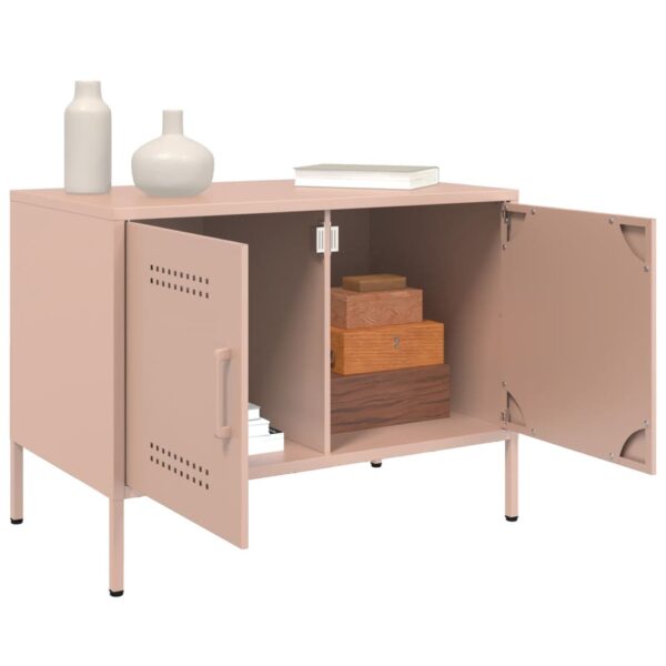 Móvel de TV 68x39x50,5 cm aço rosa - Image 4