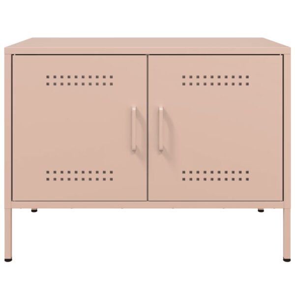Móvel de TV 68x39x50,5 cm aço rosa - Image 5