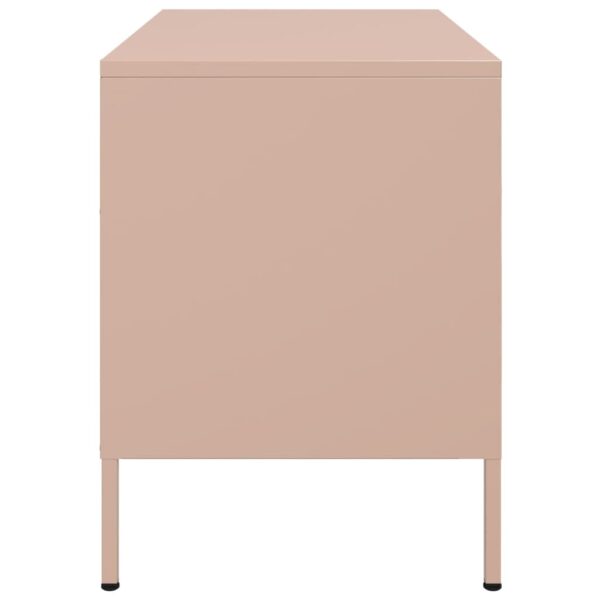 Móvel de TV 68x39x50,5 cm aço rosa - Image 6