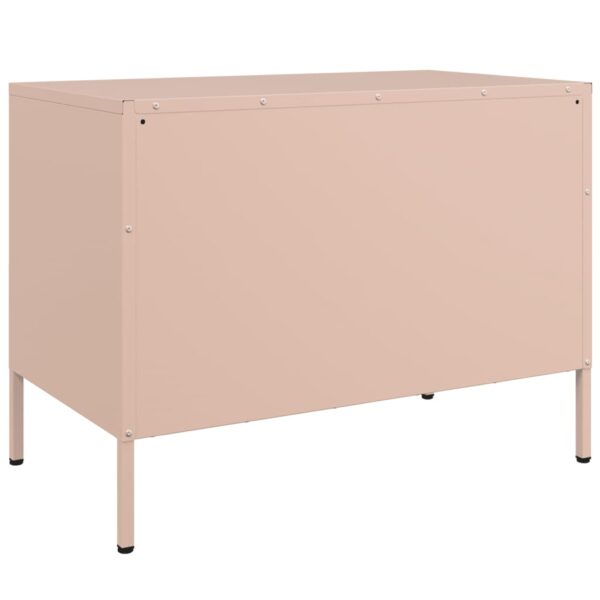 Móvel de TV 68x39x50,5 cm aço rosa - Image 7