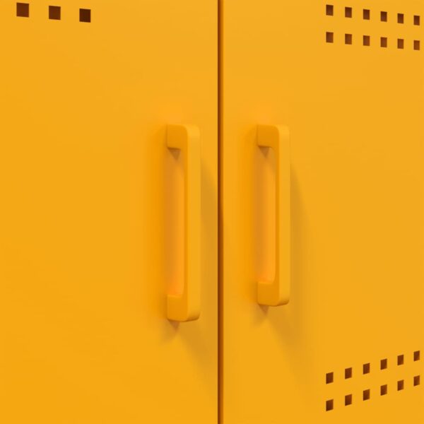 Móveis de TV 2 pcs 68x39x50,5 cm aço amarelo mostarda - Image 11