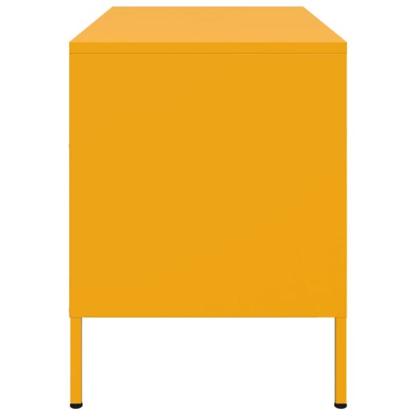 Móveis de TV 2 pcs 68x39x50,5 cm aço amarelo mostarda - Image 7