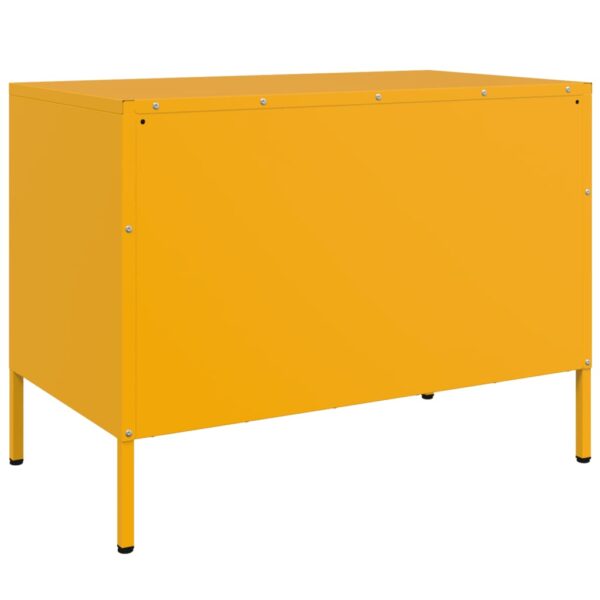 Móveis de TV 2 pcs 68x39x50,5 cm aço amarelo mostarda - Image 8