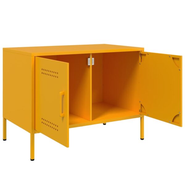 Móveis de TV 2 pcs 68x39x50,5 cm aço amarelo mostarda - Image 9