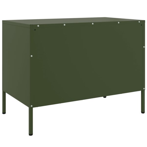 Móveis de TV 2 pcs 68x39x50,5 cm aço verde-azeitona - Image 8