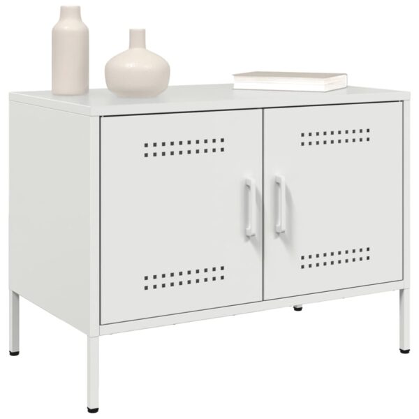 Móvel de TV 68x39x50,5 cm aço branco - Image 3