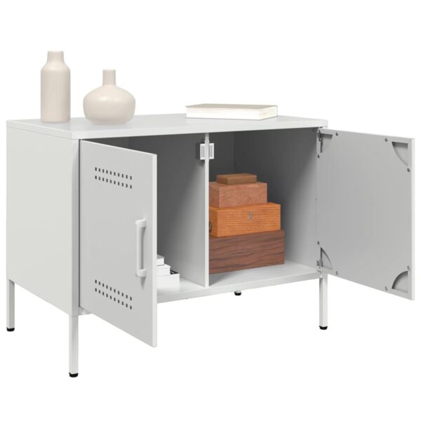 Móvel de TV 68x39x50,5 cm aço branco - Image 4