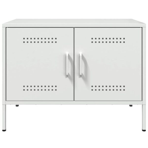 Móvel de TV 68x39x50,5 cm aço branco - Image 5