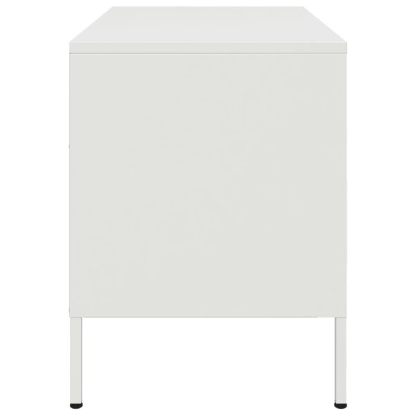Móvel de TV 68x39x50,5 cm aço branco - Image 6