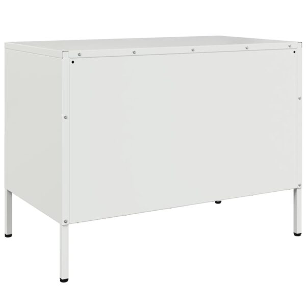 Móvel de TV 68x39x50,5 cm aço branco - Image 7