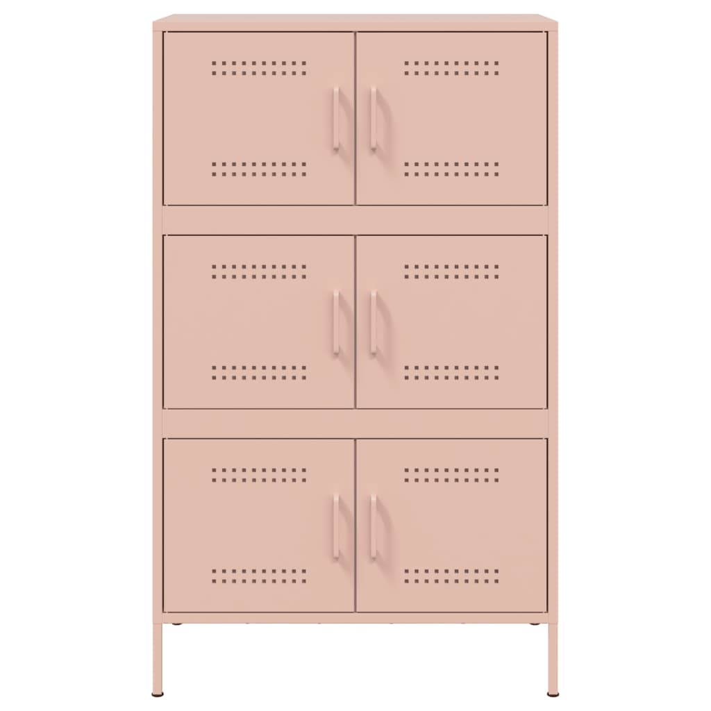 Aparador alto 68x39x113 cm aço rosa - Image 5