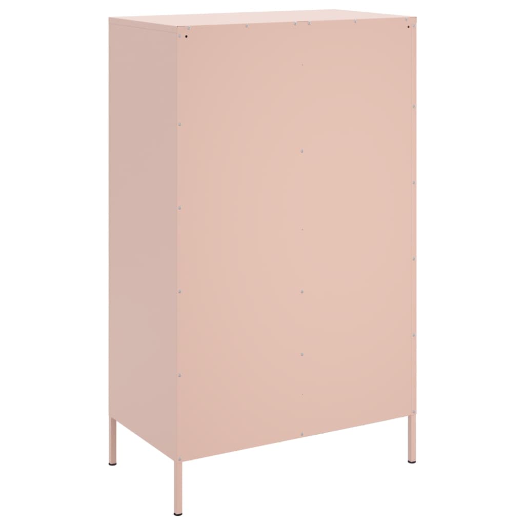 Aparador alto 68x39x113 cm aço rosa - Image 7
