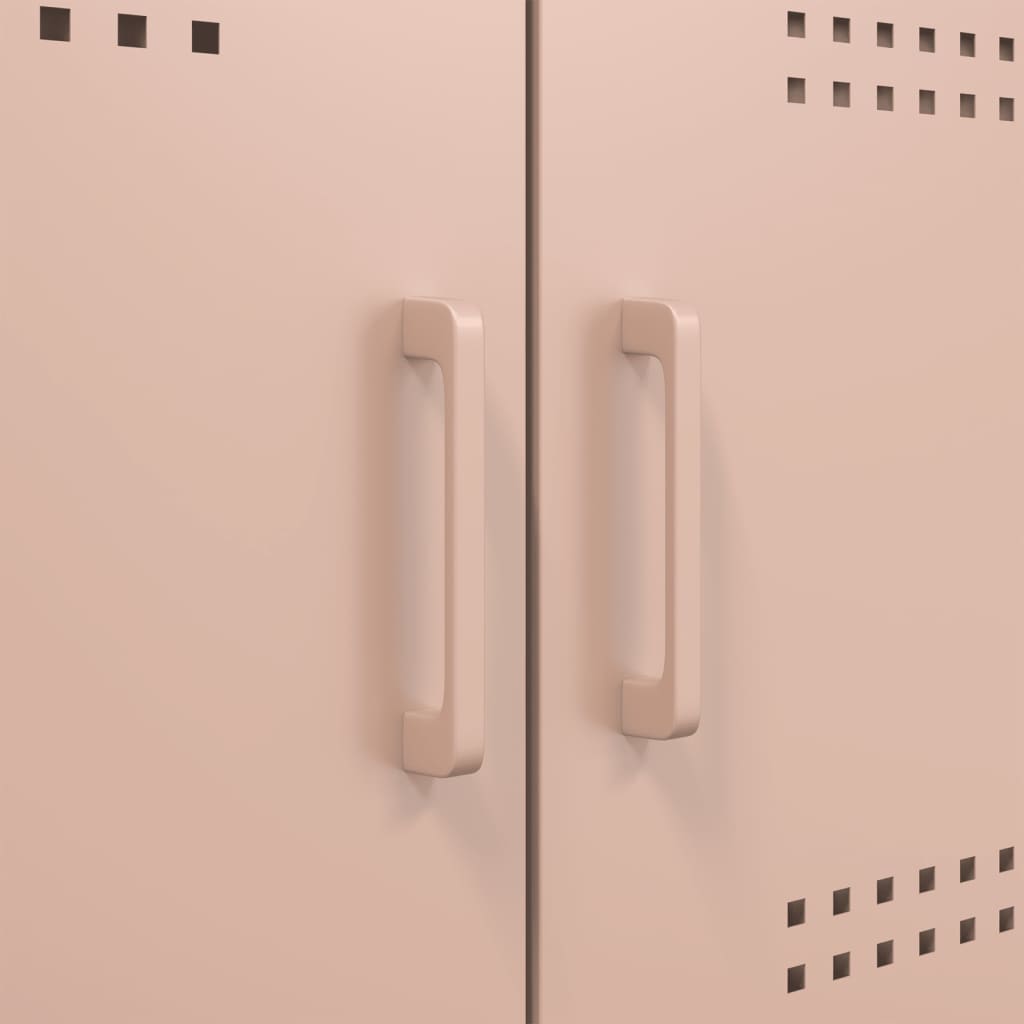 Aparador alto 68x39x113 cm aço rosa - Image 10