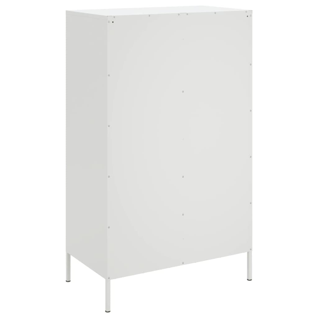 Aparador alto 68x39x113 cm aço branco - Image 7