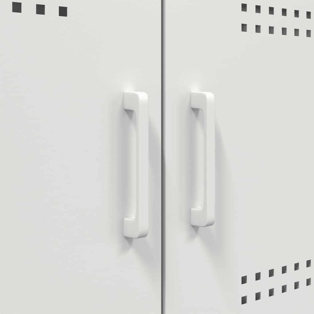 Aparador alto 68x39x113 cm aço branco - Image 10