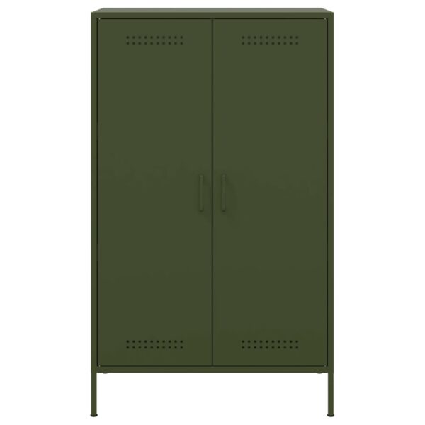 Aparador alto 68x39x113 cm aço verde azeitona - Image 5