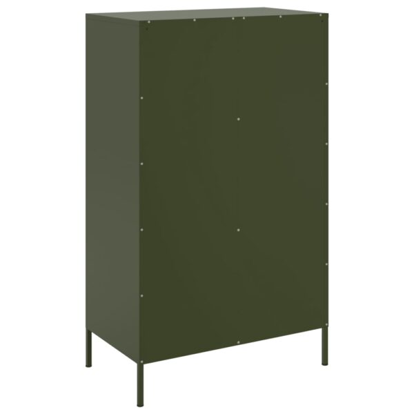 Aparador alto 68x39x113 cm aço verde azeitona - Image 7