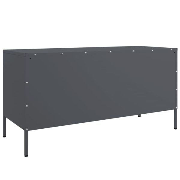Móvel de TV 100,5x39x50,5 cm aço antracite - Image 7