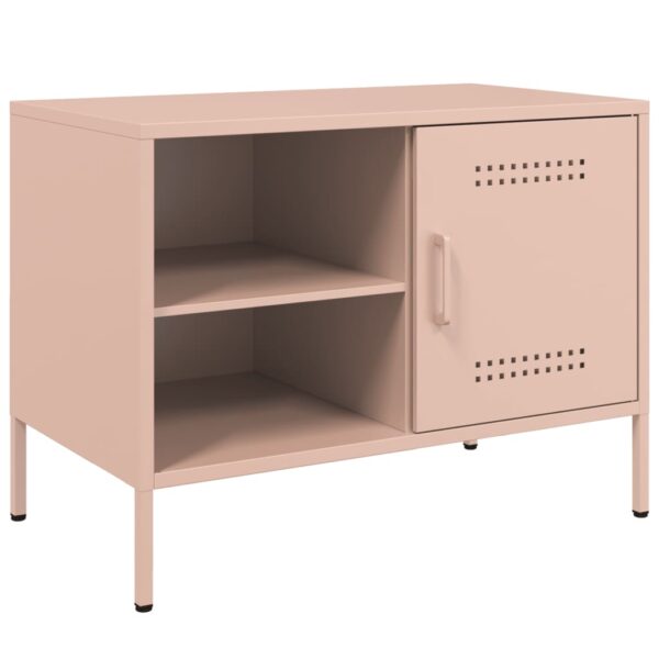 Móveis de TV 2 pcs 68x39x50,5 cm aço rosa - Image 5
