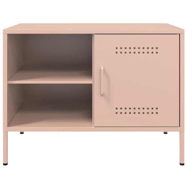 Móveis de TV 2 pcs 68x39x50,5 cm aço rosa - Image 6
