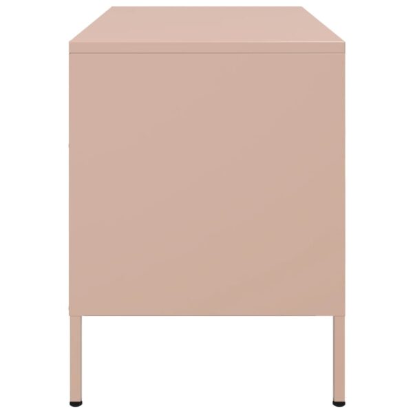 Móveis de TV 2 pcs 68x39x50,5 cm aço rosa - Image 7