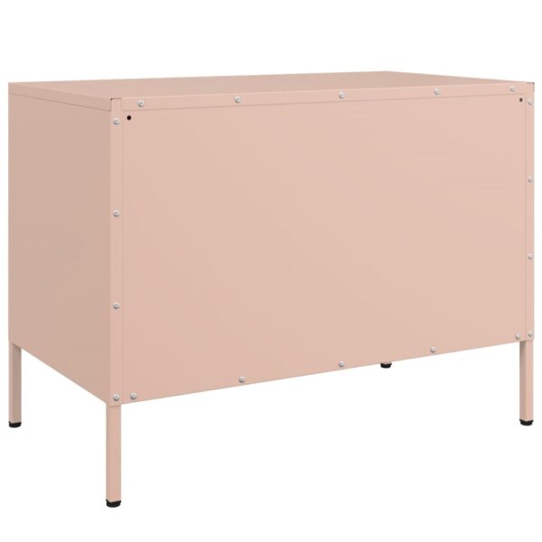 Móveis de TV 2 pcs 68x39x50,5 cm aço rosa - Image 8