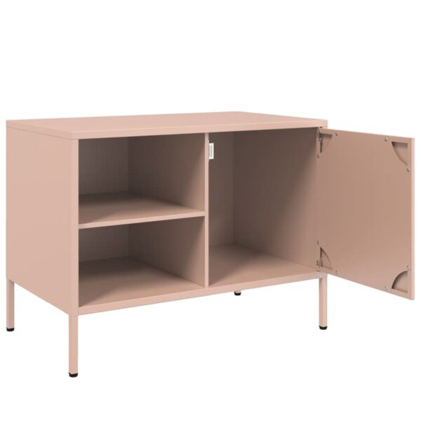 Móveis de TV 2 pcs 68x39x50,5 cm aço rosa - Image 9