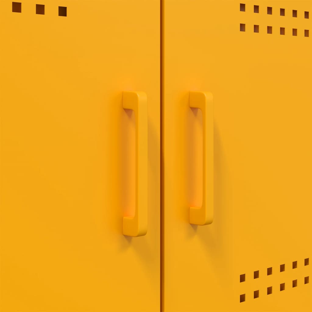 Móvel de TV 68x39x50,5 cm aço amarelo mostarda - Image 11
