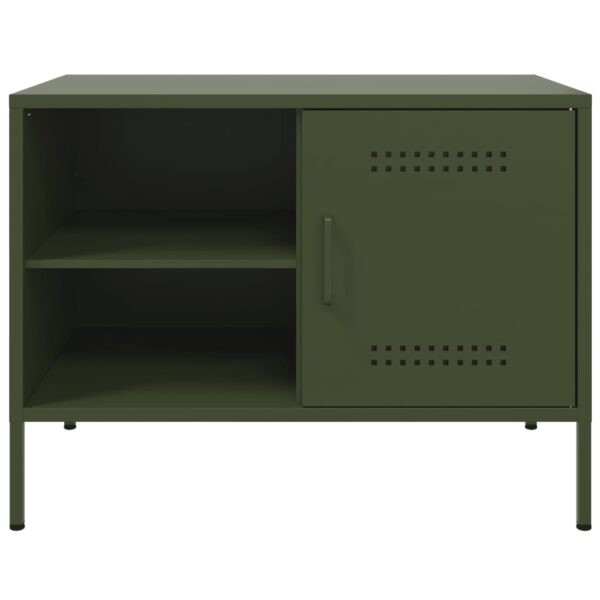 Móvel de TV 68x39x50,5 cm aço verde-azeitona - Image 5