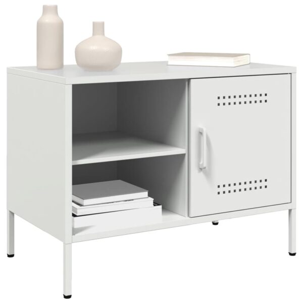 Móveis de TV 2 pcs 68x39x50,5 cm aço branco - Image 3