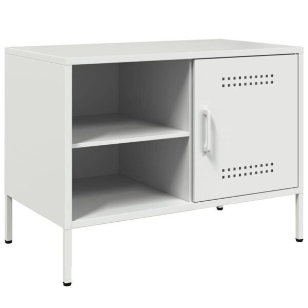 Móveis de TV 2 pcs 68x39x50,5 cm aço branco - Image 5