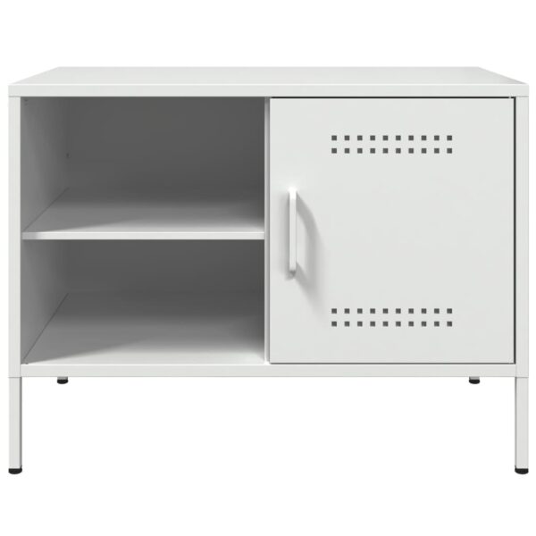 Móveis de TV 2 pcs 68x39x50,5 cm aço branco - Image 6