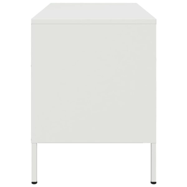 Móveis de TV 2 pcs 68x39x50,5 cm aço branco - Image 7