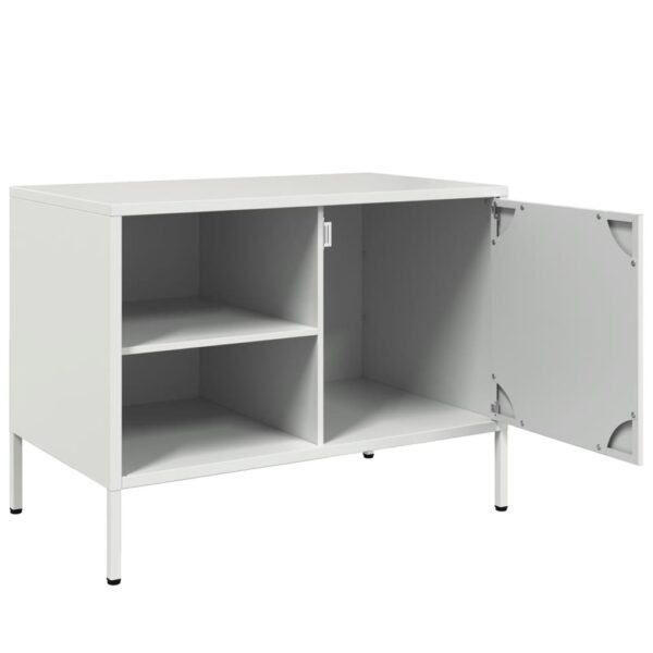 Móveis de TV 2 pcs 68x39x50,5 cm aço branco - Image 9