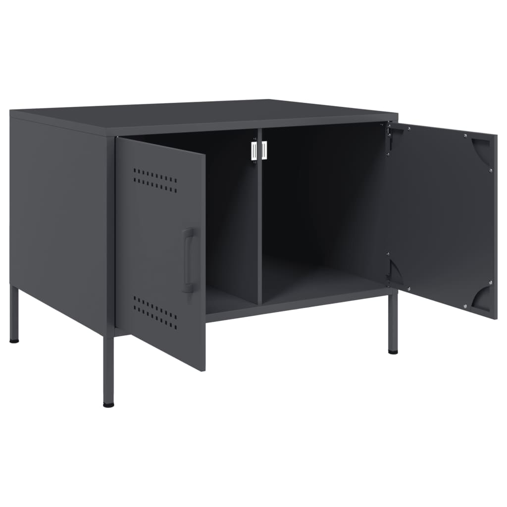 Mesa de centro 68x50x50,5 cm aço antracite - Image 9