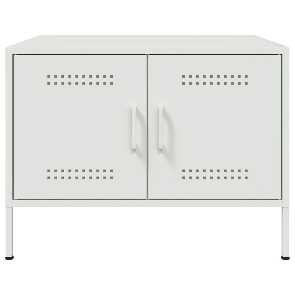 Mesa de centro 68x50x50,5 cm aço branco - Image 5