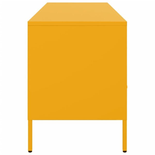 Móvel de TV 100,5x39x50,5 cm aço amarelo mostarda - Image 6